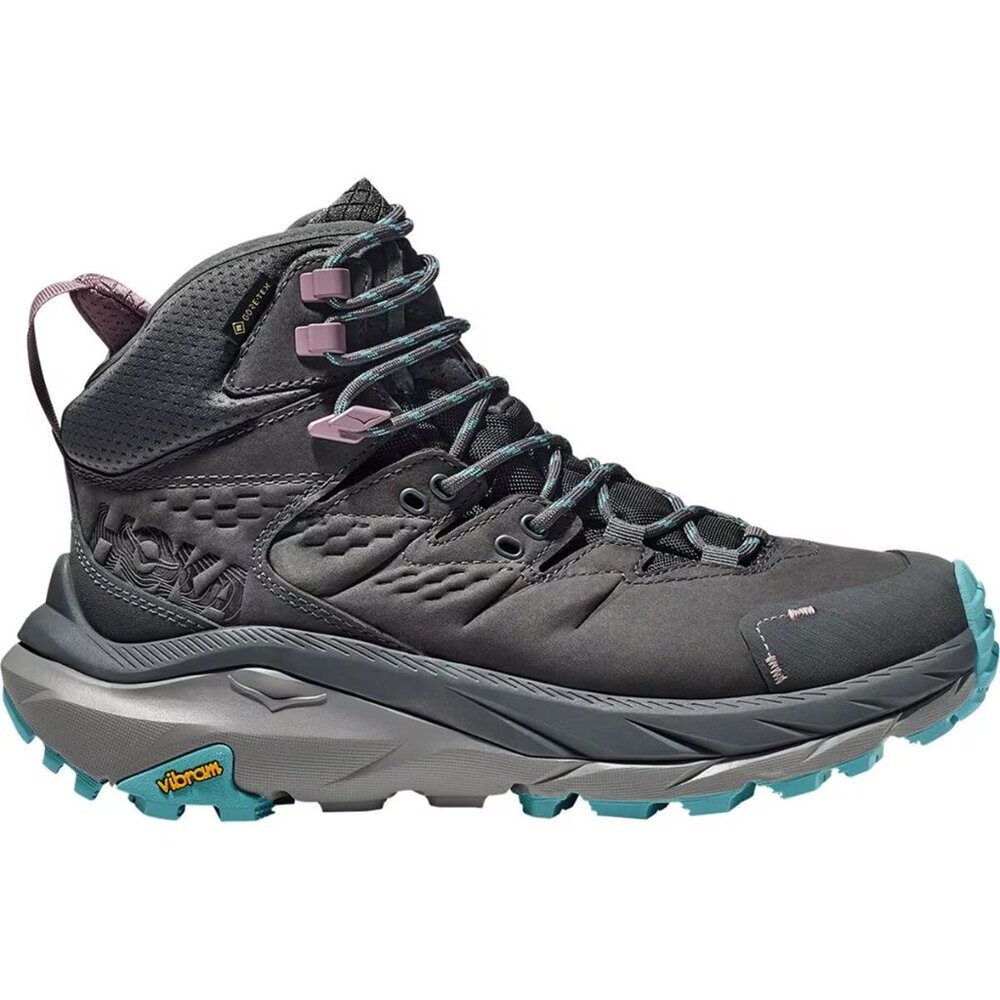 Hoka One One Gray and Teal Athletic Shoes